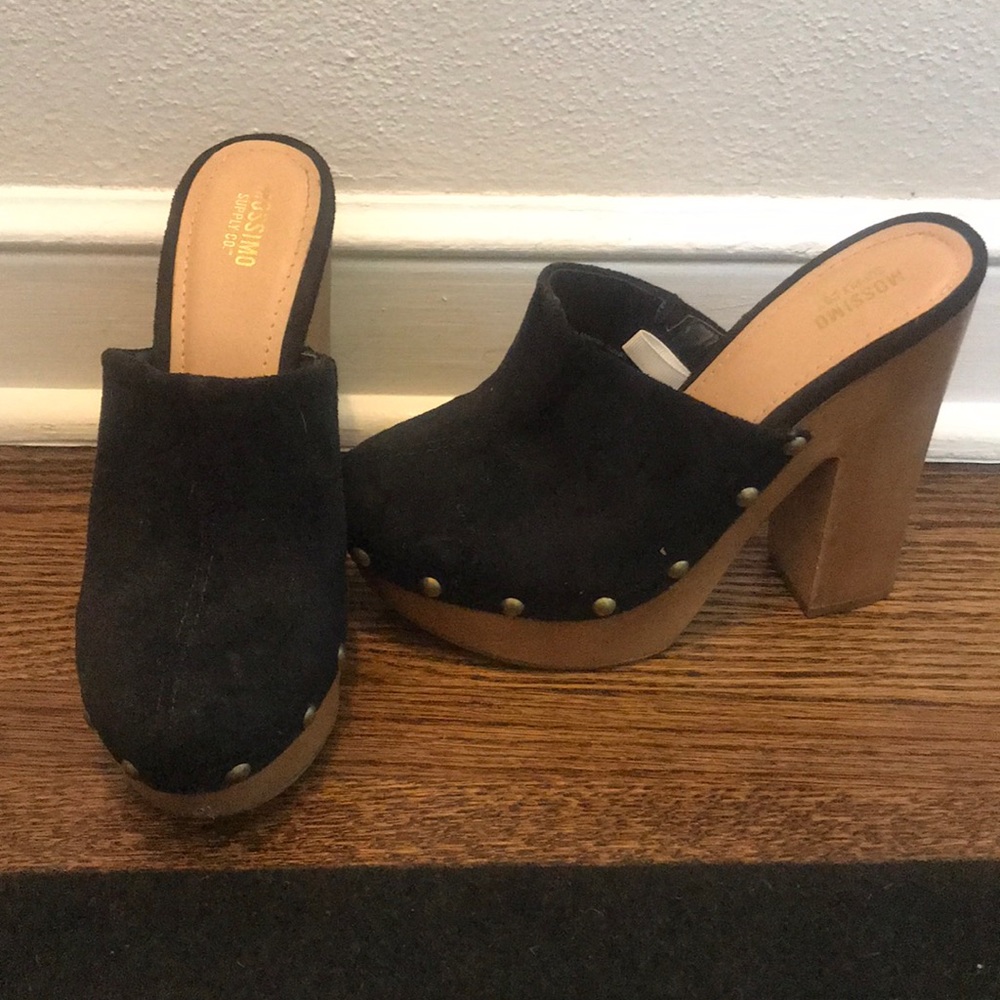 Black Clog Heels